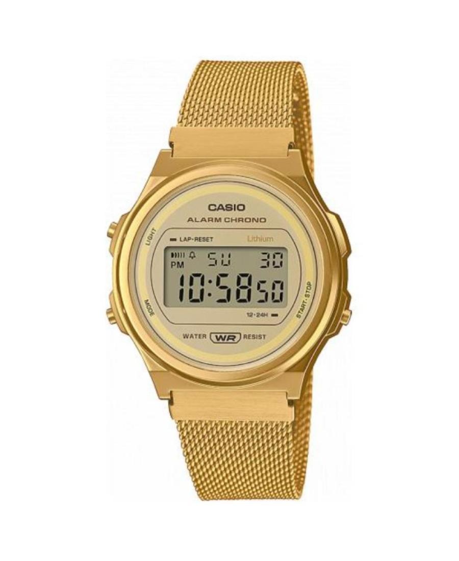 CASIO Women Digital Quartz Casual Watch Classic Dress Golden Dial Waterproof Rou