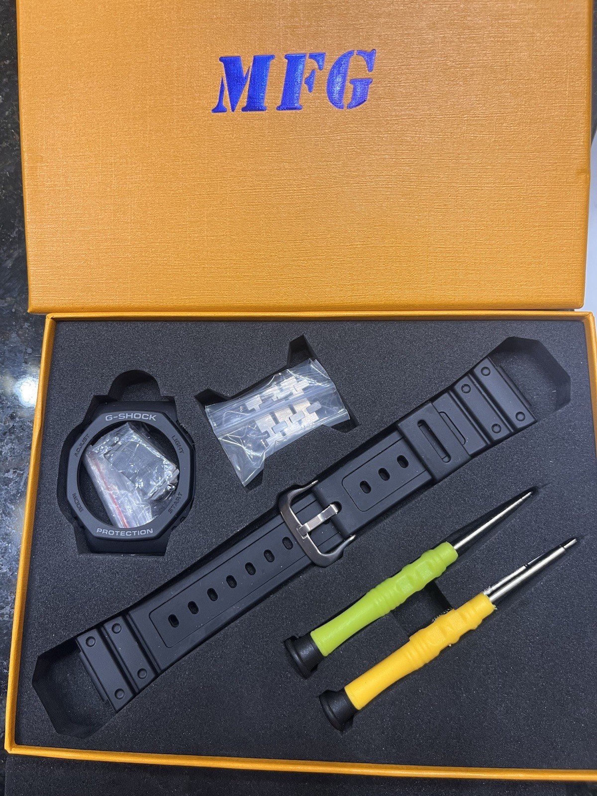 G-Shock GA 2100 AP MOD Dial AP Black Dial. Has Original Band And Dial Kit.