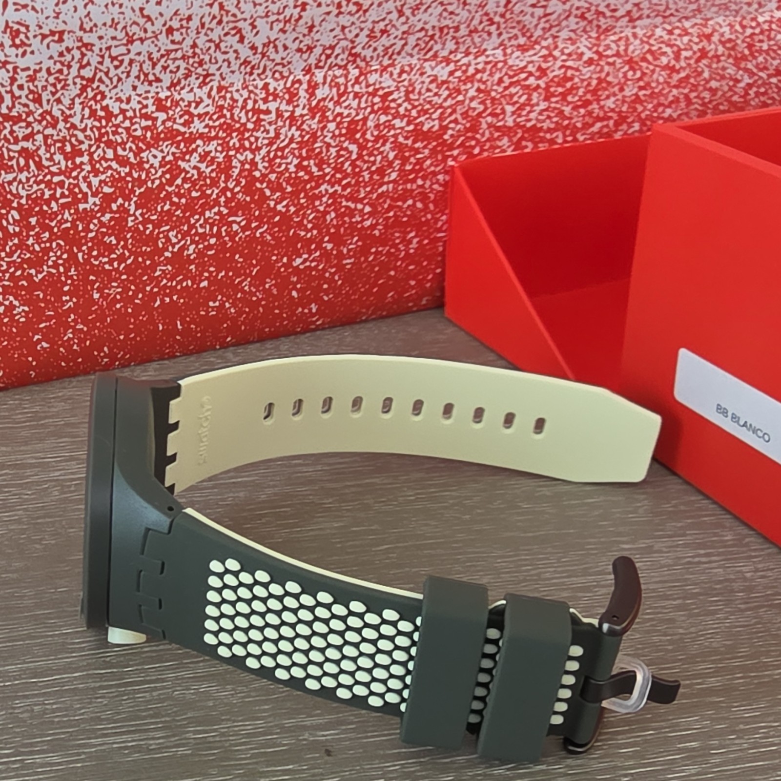 Swatch BIG BOLD BBBLANCO Quartz Analog 47mm Green/White Silicone w/ Box
