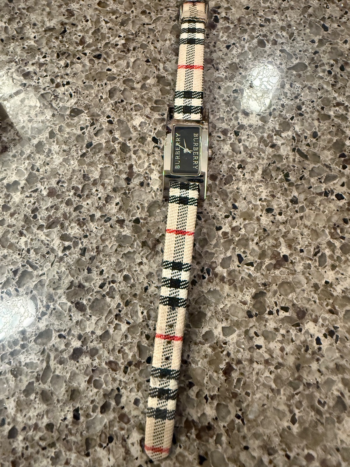 Burberry Black Face and Traditional Burberry Plaid Band, Vintage, Classic Piece