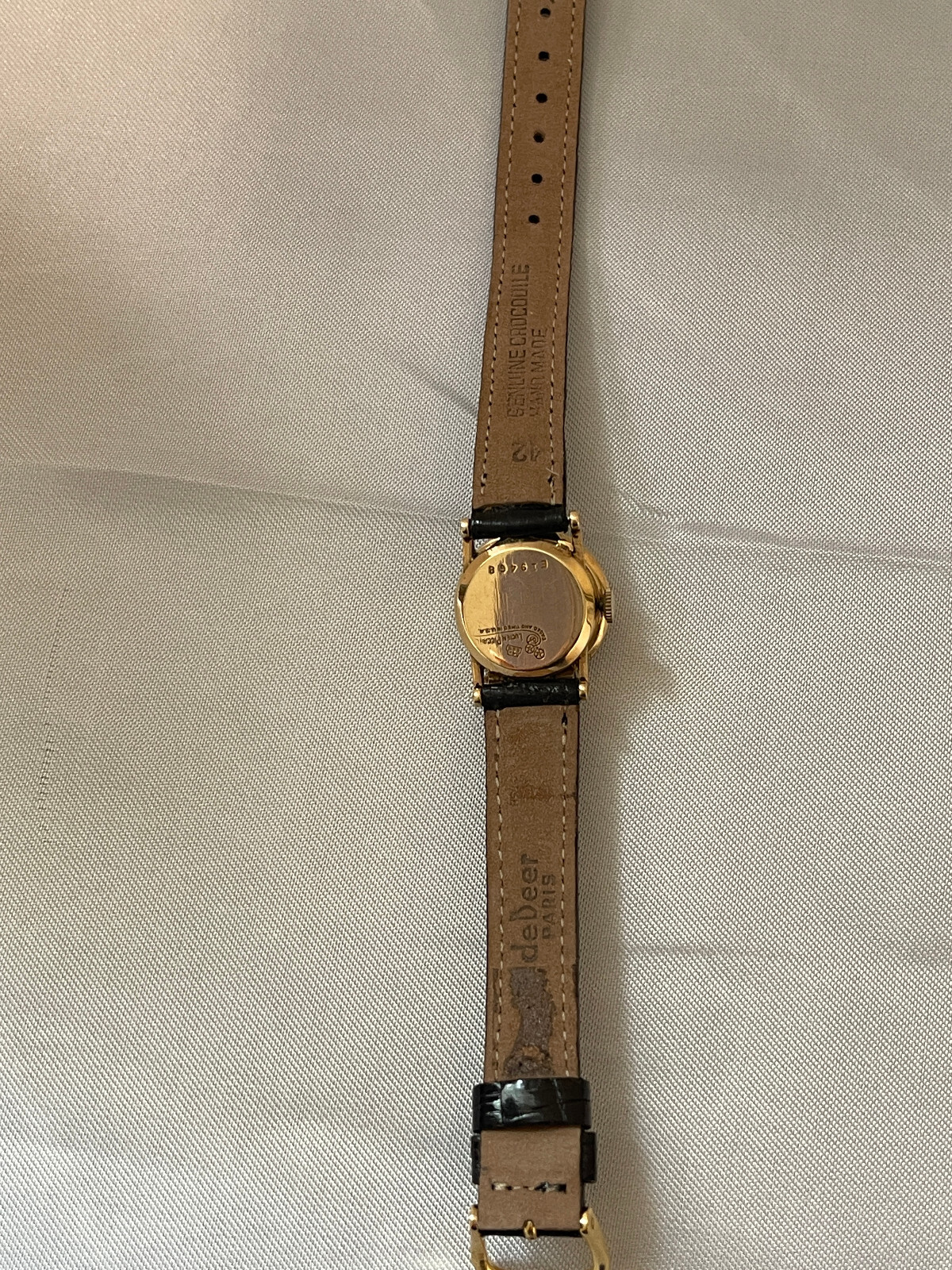 Vintage Lucien Piccard Flip Top Covered Watch with Pearls and 14k Yellow Gold.