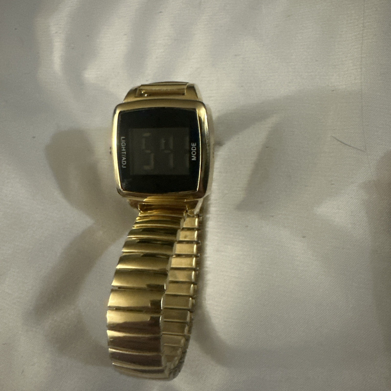 Xhilaration Gold Tone Digital Watch Collector Piece Stainless Back Working