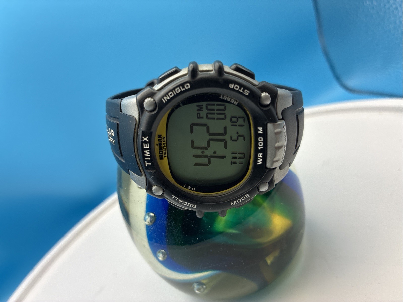 Timex Ironman Triathlon Classic 100 Flix Digital Watch 44mm WR100M New Battery