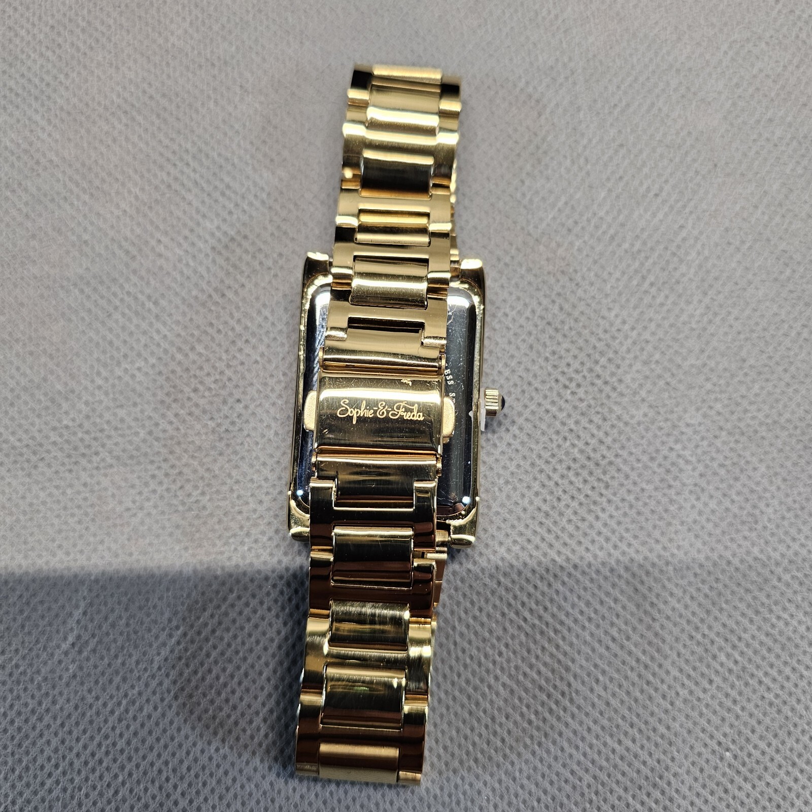 SOPHIE AND FREDA Wilmington Quartz w/Swarovski Crystals Silver Dial Ladies Watch