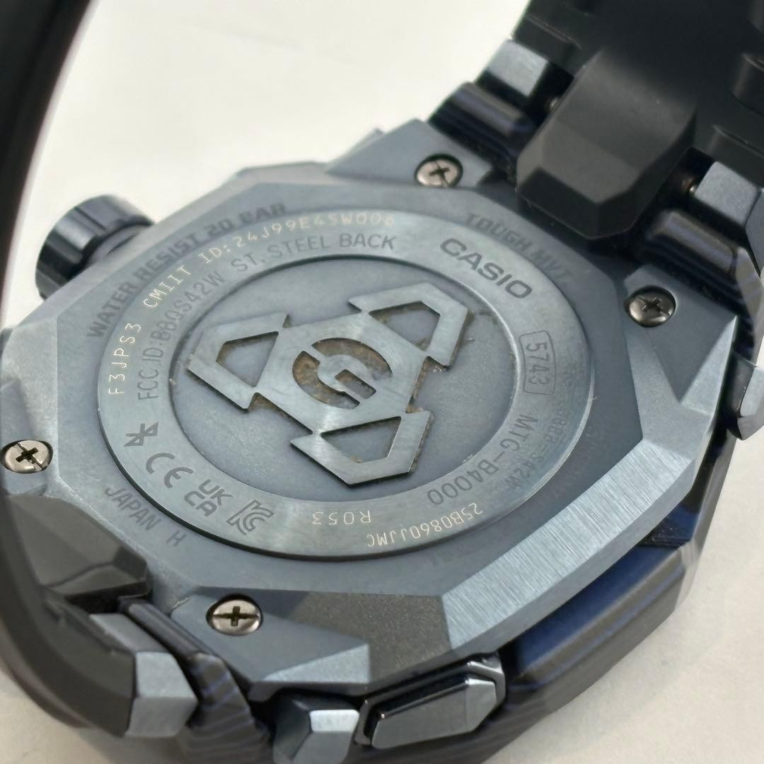 Casio G-Shock MTG-B4000B-1A2JF Smart Watch Black Stainless Steel Used Authentic