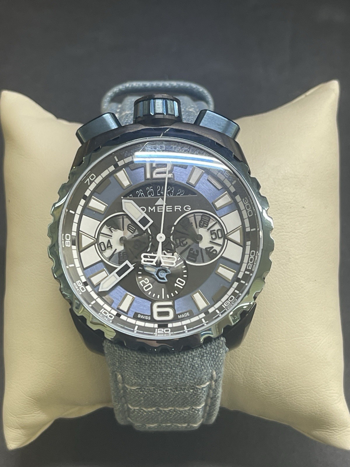 BOMBERG BOLT-68 Gun & Sky Blue BS45CHPBLGM.050-3.3 Chronograph QZ Men’s_881538