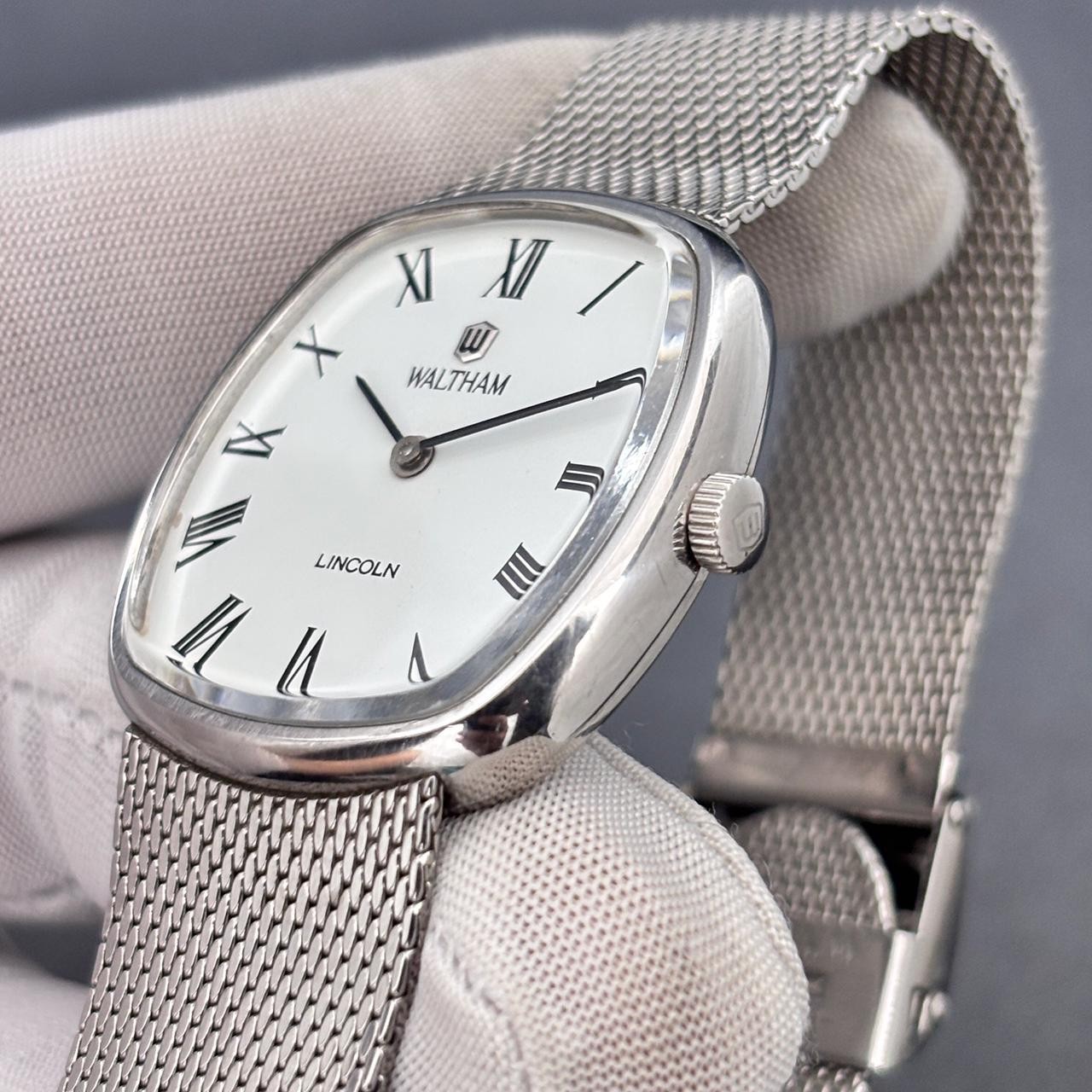 Most Rare!!! Vintage Waltham Lincoln Ellipse Manual Winding Swiss Made Men Watch