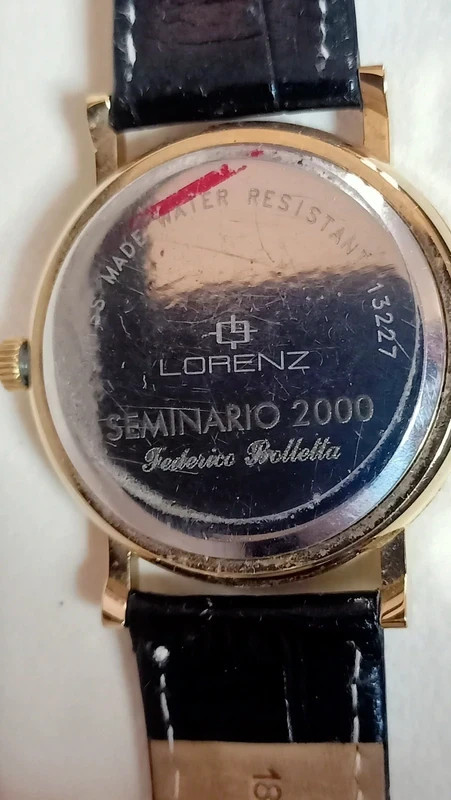 «LORENZ WATCH Seminario 2000 Federico bolletta» mod. 13227-NIB