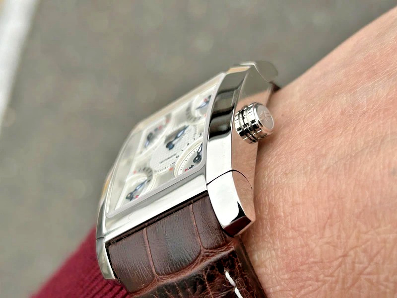 Jean d’Eve Quarta 927051AWAAN Automatic Retrograde Silver Brown Swiss Watch Card