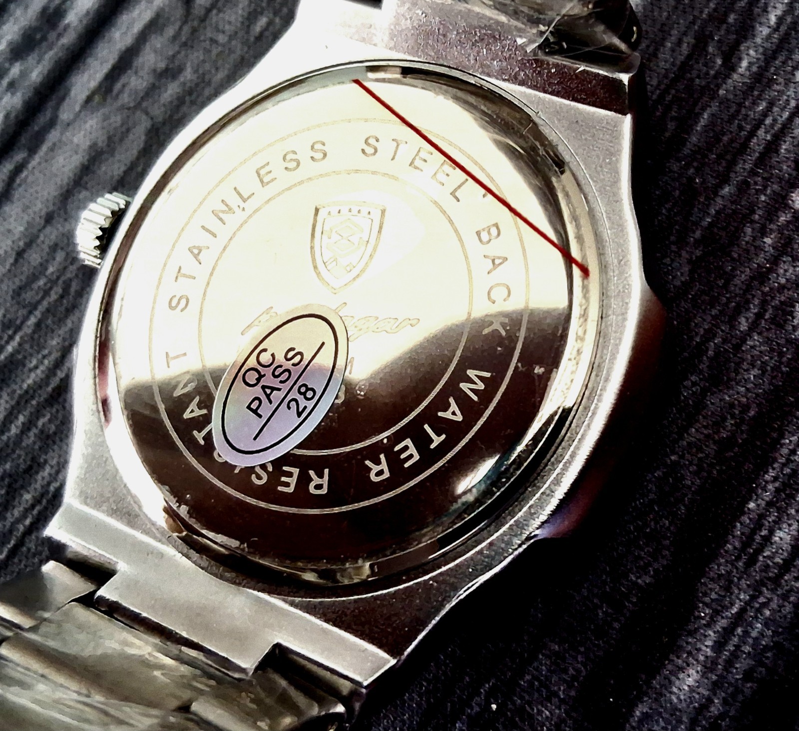 Vintage Poedagar Nautilis Blue Guilloché Dial Mens Watch