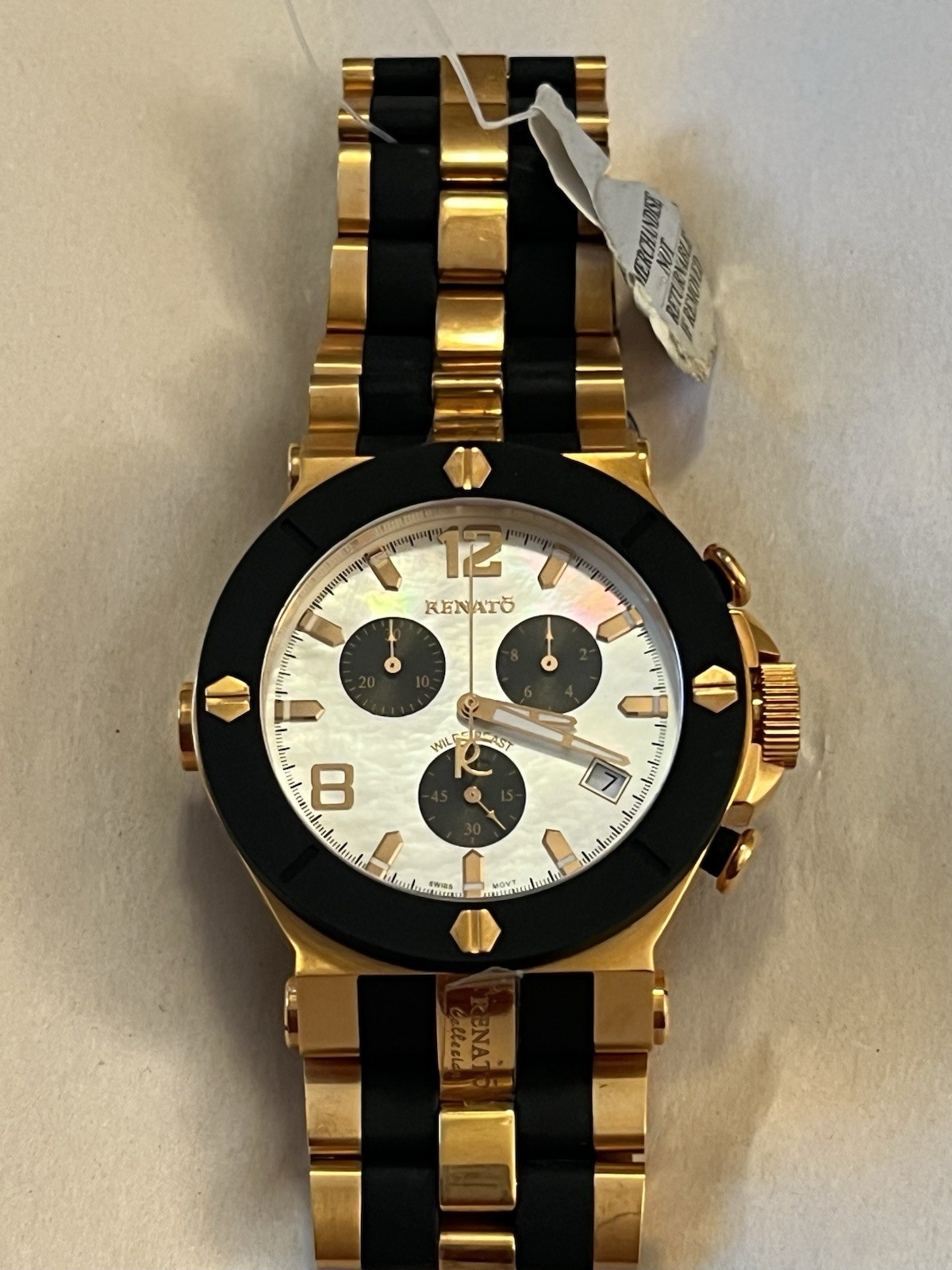 Renato Wilde Beast Swiss ETA G10.211, Rubber Integration Men’s Watch 