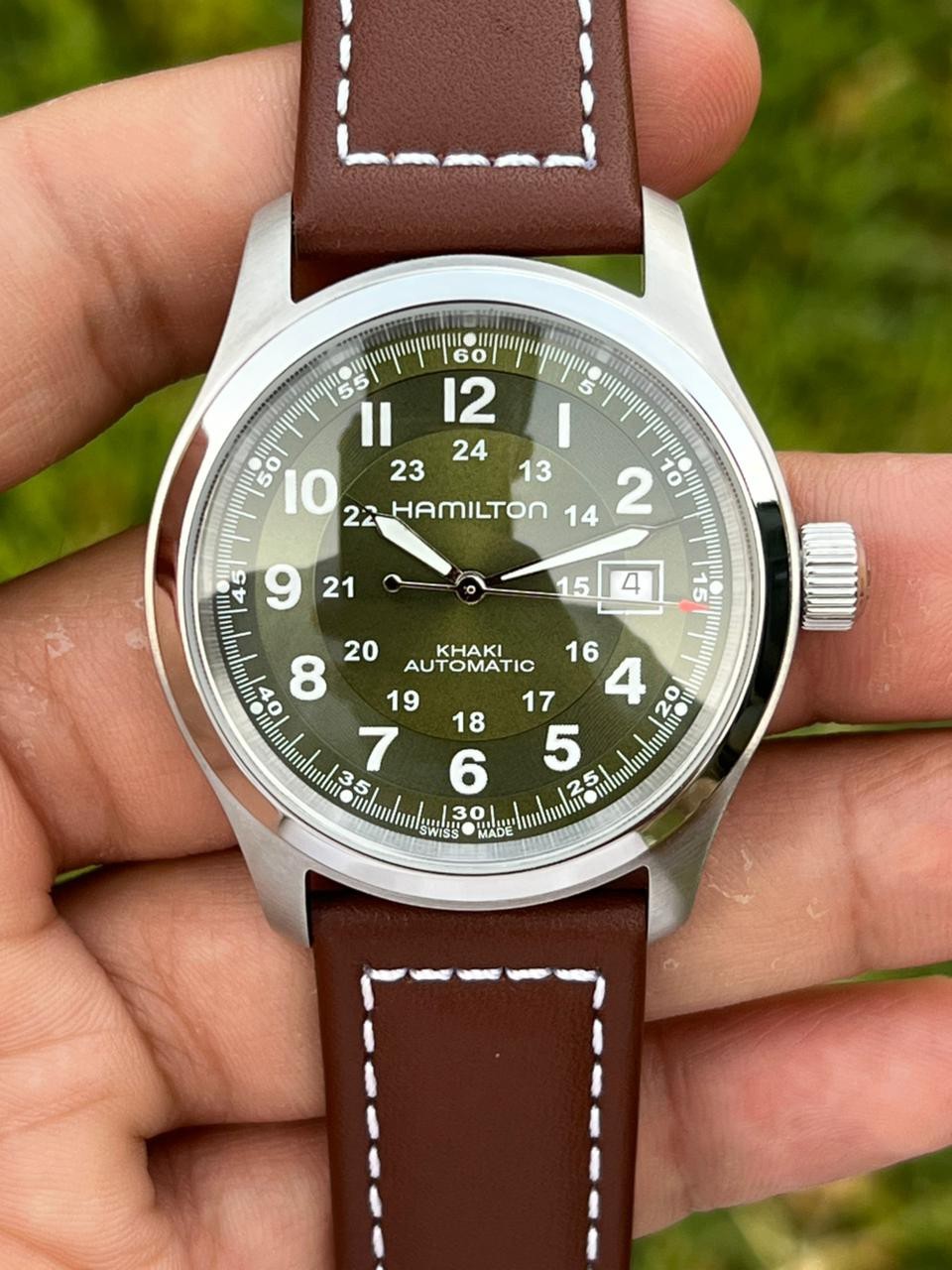Hamilton Khaki Field Green Dial Automatic Men’s Watch