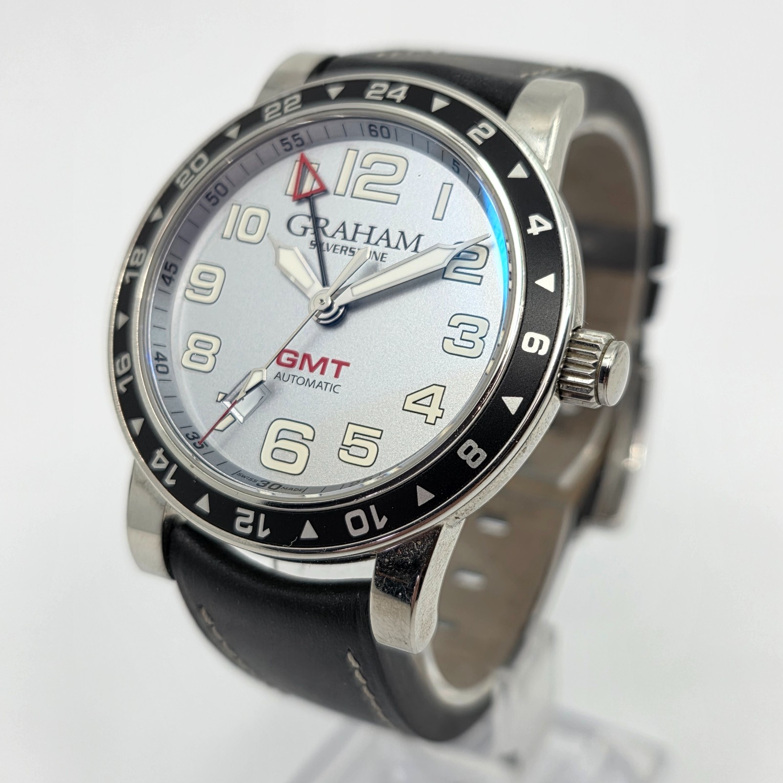 Graham Silverstone GMT Silver Dial 42MM Stainless Steel Automatic AN-2TZAS
