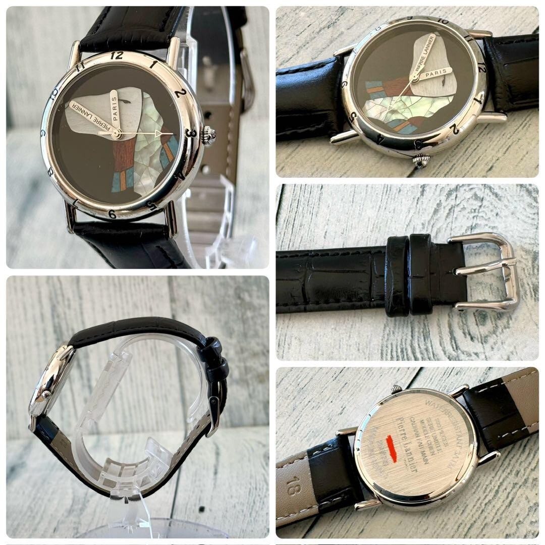 Pierre Lannier Watch Dog Profile Rare Used From Japan Check description