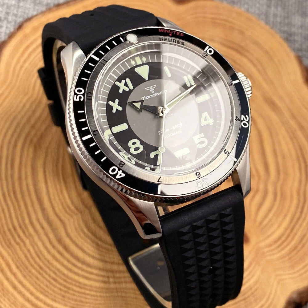 20ATM Diver Tandorio 40mm Retro Sapphire Automatic NH35A Miyota8215 Men Watch