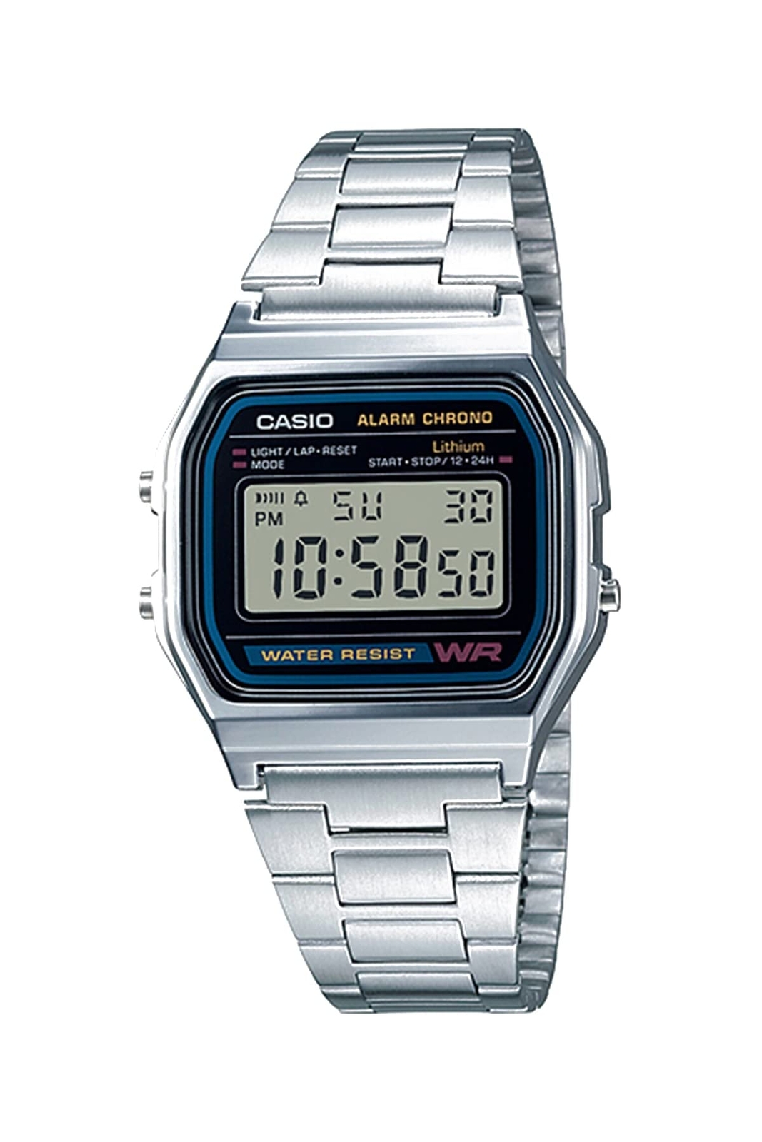 Casio Men’s Vintage A158W-1 Water Resistant Digital Watch