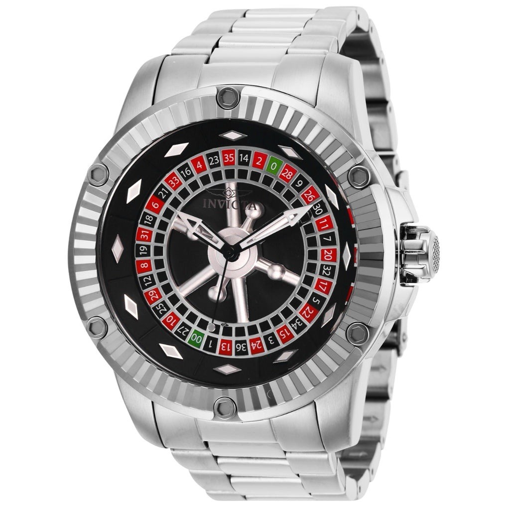 Invicta New Men’s Watch Automatic Roulette Casino Stainless Steel Bracelet 28709
