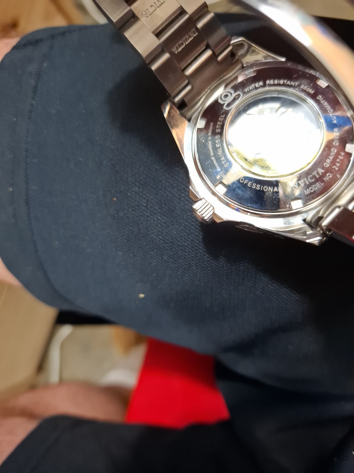 Invicta Grand Diver Automatic 47mm Black Dial Exhibition Stainless Steel Watch