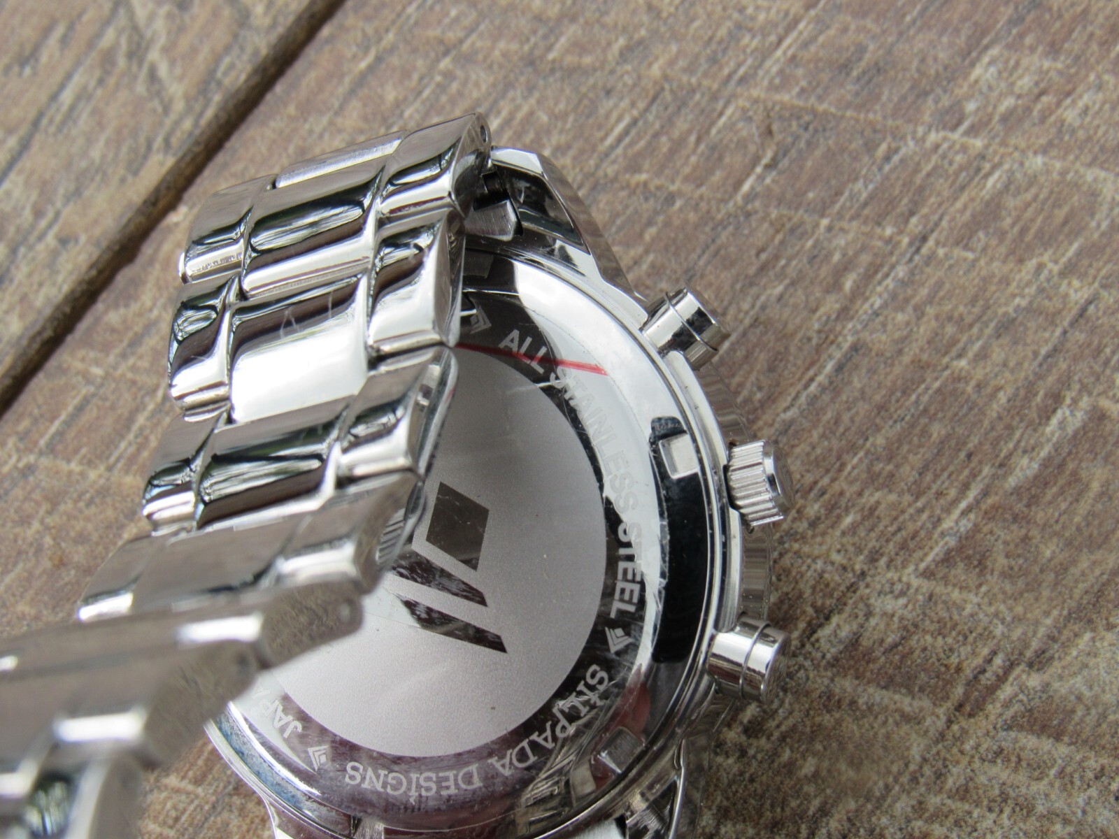 NEW SILPADA Stainless Steel Silver CZ Baguettes Finishing Touch Watch T2956 2956