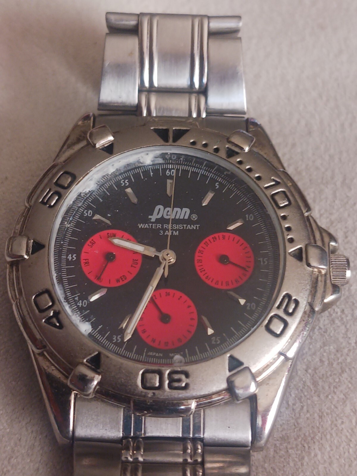 Vintage Penn State Quartz Wrist Watch New Battery Keeps Time