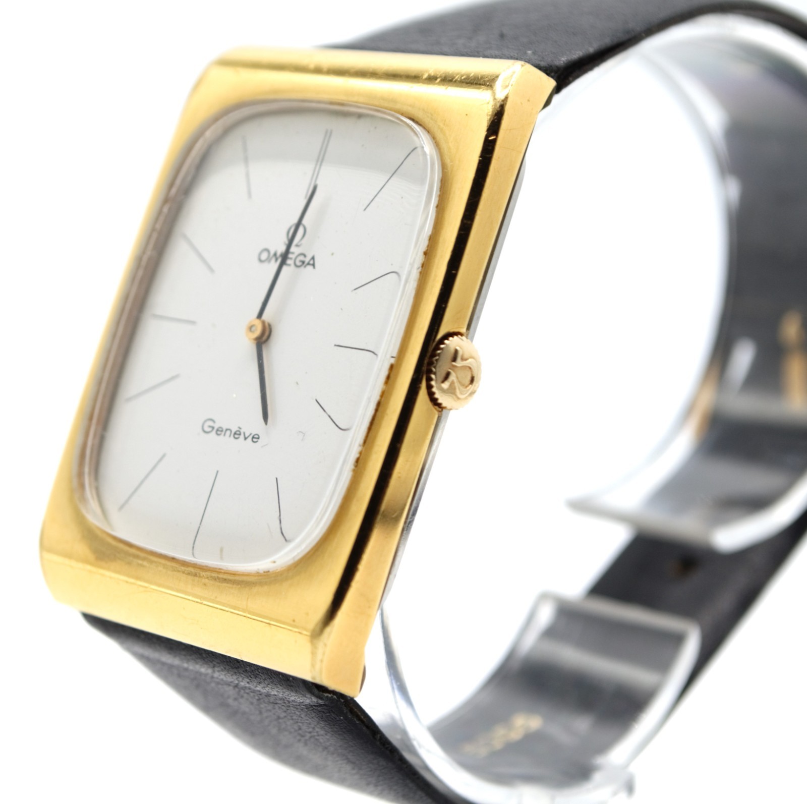 1973 Omega Genève Tank Cal. 625 Gold Plated XL “Doctors”
