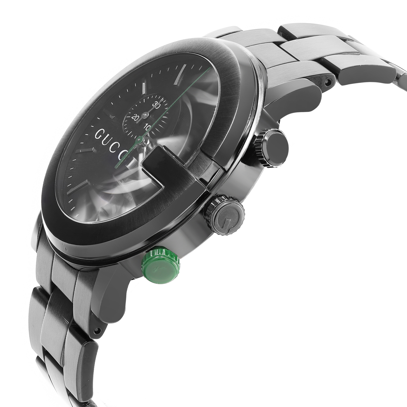 Gucci G-Chrono PVD Stainless Steel Black Dial Mens Quartz Watch YA101331