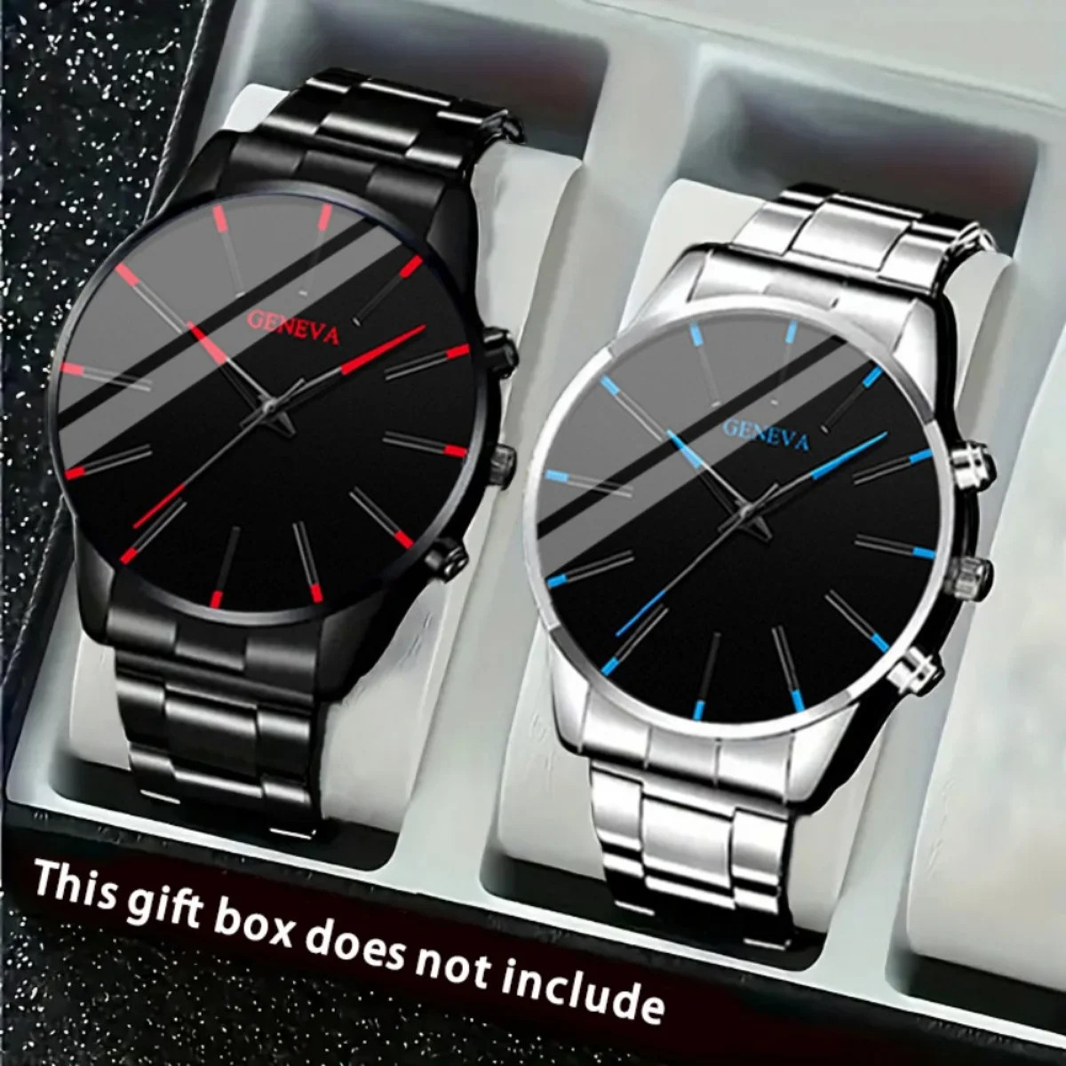 2pcs Luxury Men’s Quartz Watch Set, Business & Casual Wear – Ideal Gift for Back