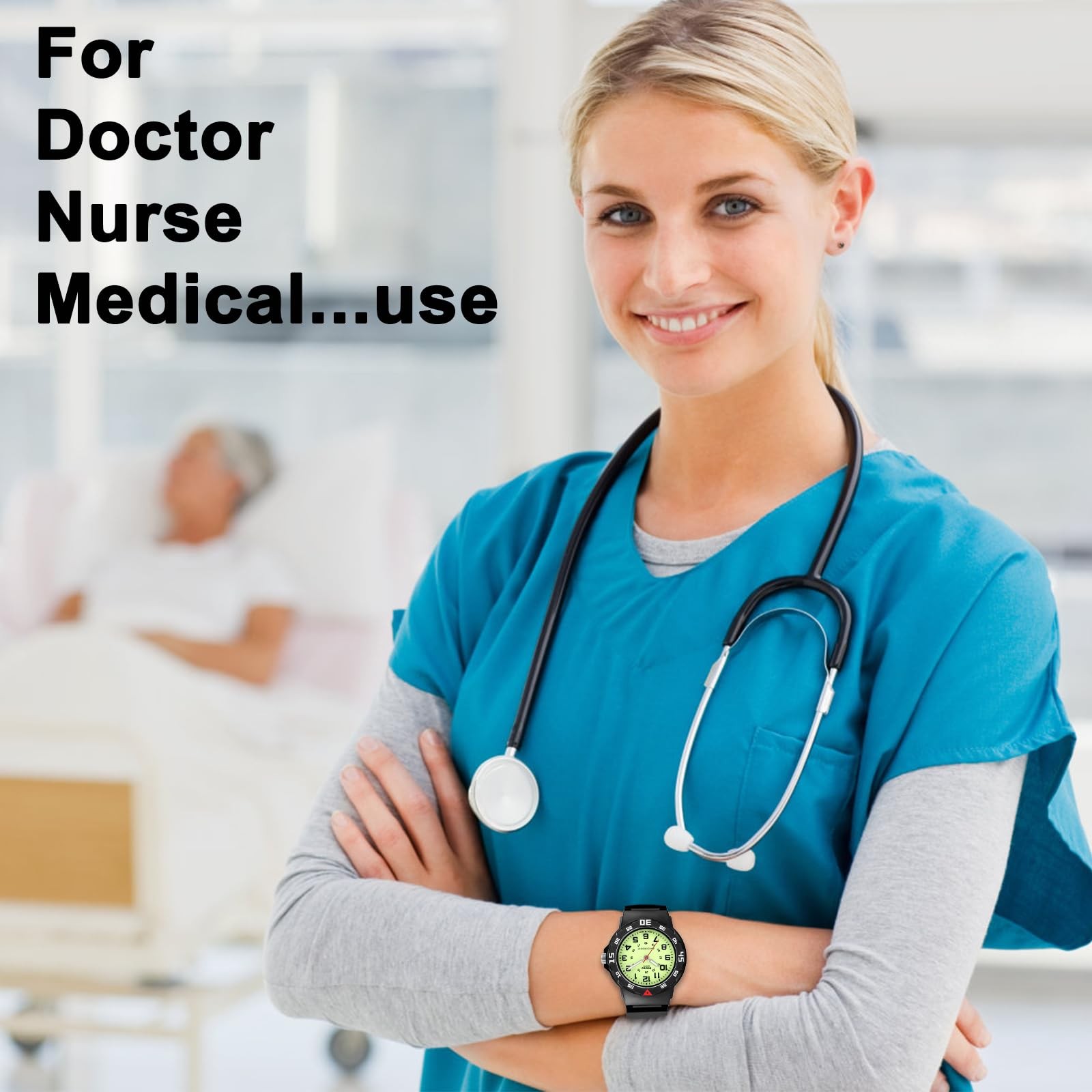 PROKING Waterproof Nurse Small Watch for Women, Medical Students, Second Hand…