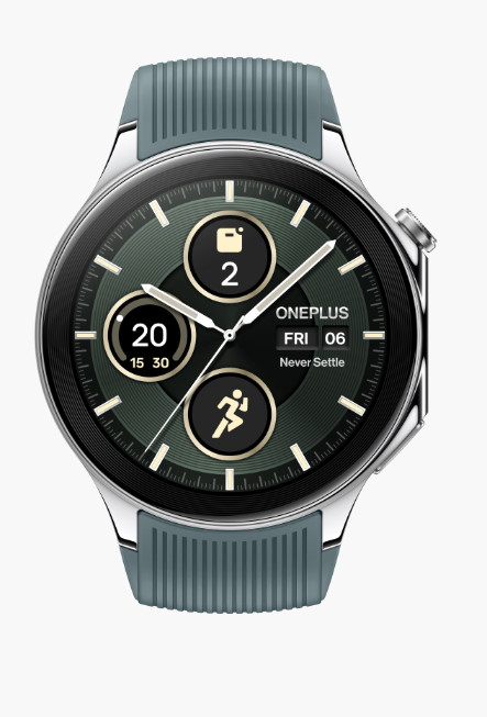 OnePlus Watch 2, Radiant Steel, Sapphire Crystal Unisex Smart Watch 5491100052