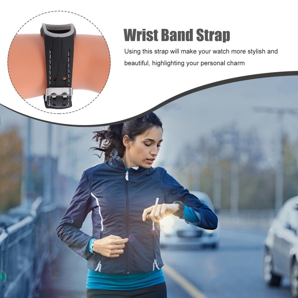 1Pcs Reusable Grey Silicone Wrist Band Strap with Breathable Design