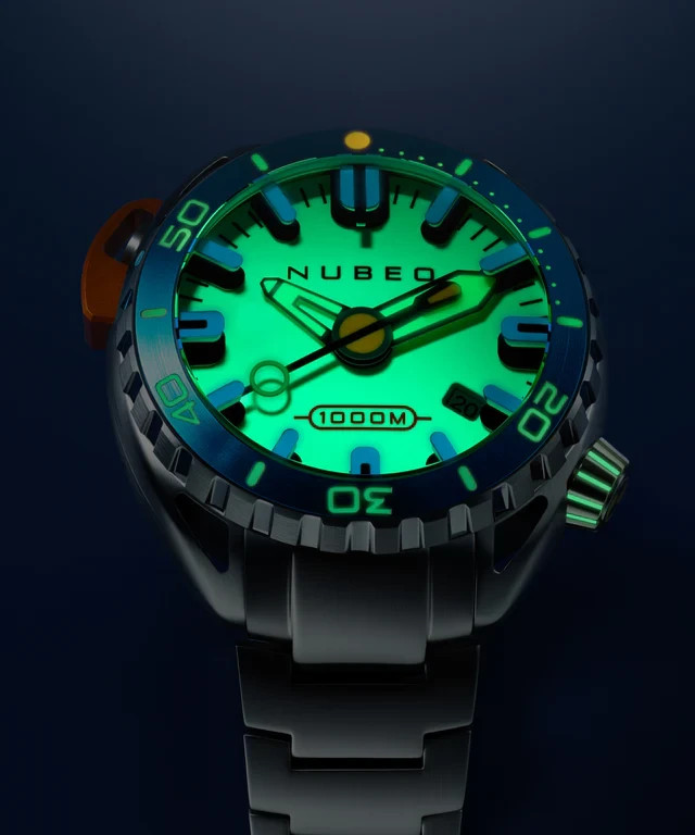 NUBEO ALUMINAUT AUTOMATIC LIMITED EDITION Lume Green NB-6115-55