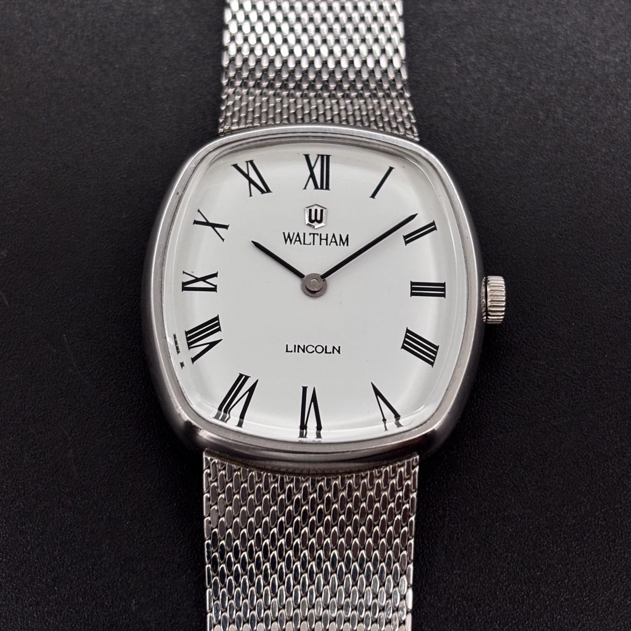 Most Rare!!! Vintage Waltham Lincoln Ellipse Manual Winding Swiss Made Men Watch