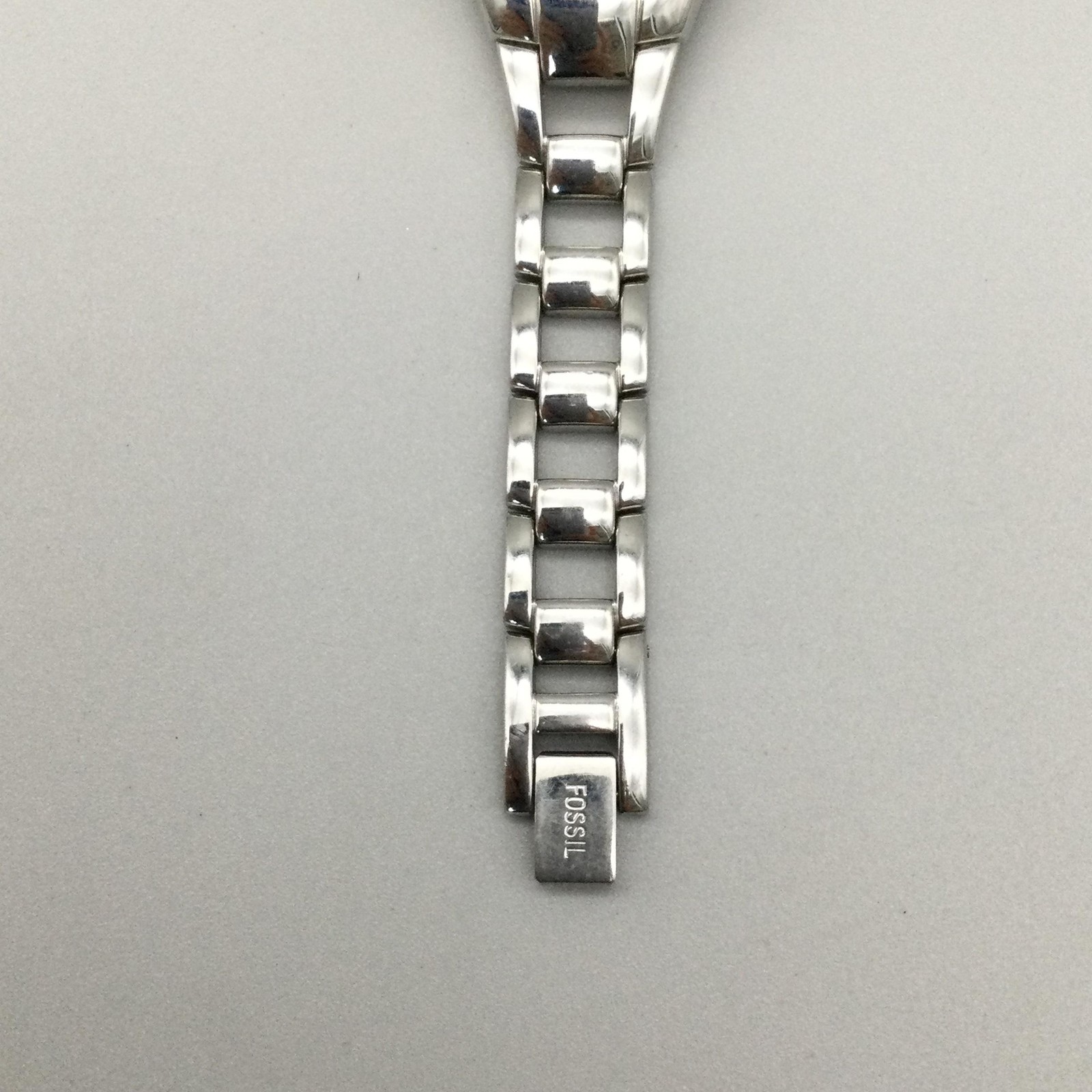 Fossil Big Tic Womens Watch 23mm Blue Floral Dial ES-9675 New Battery 5.75″