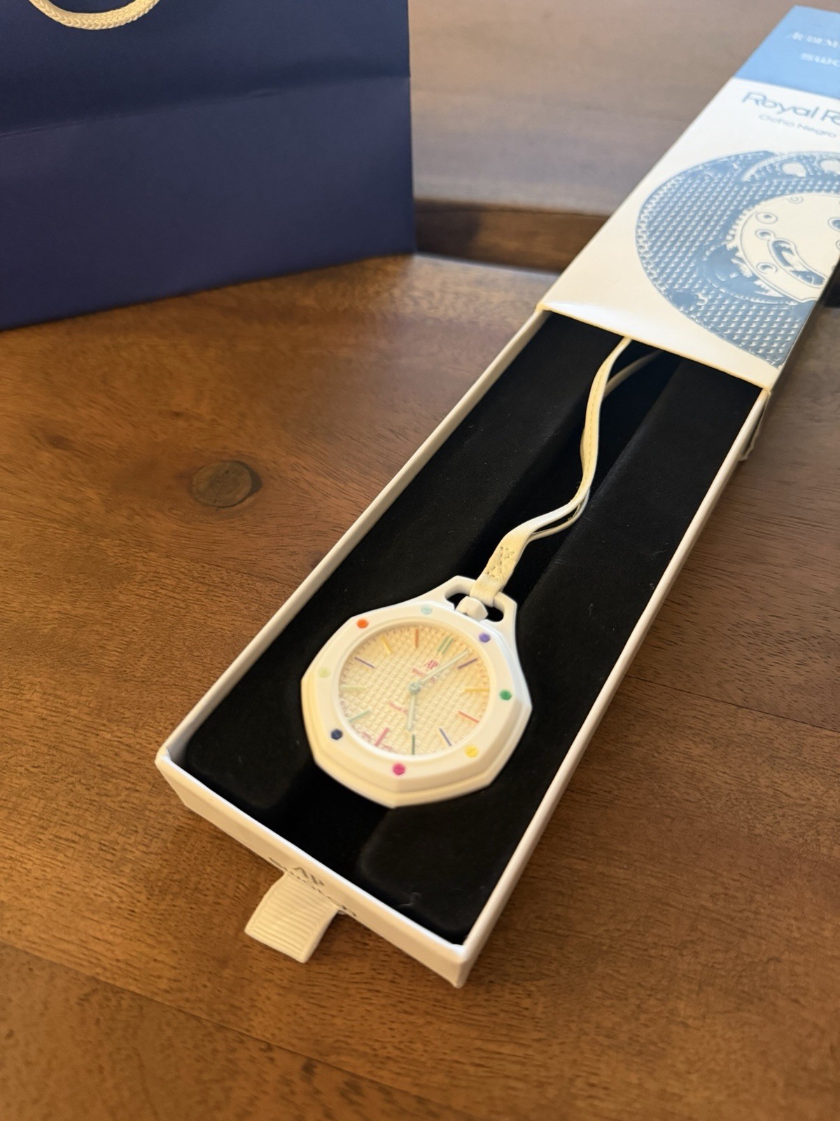 Swatch Royal Pop Octagon 41mm White Quartz Analog Watch w/ Box Papers Manual