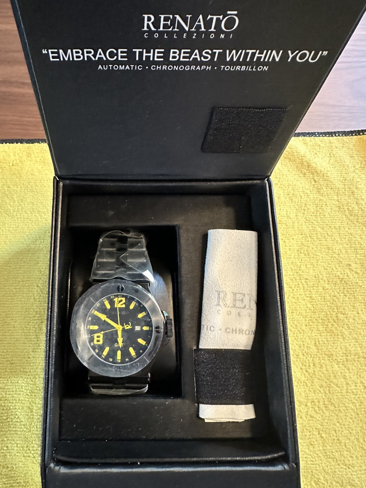 NOS Renato Wilde-Beast GMT 50mm (#59/75) Swiss Mov’t Full Box Papers New Battery