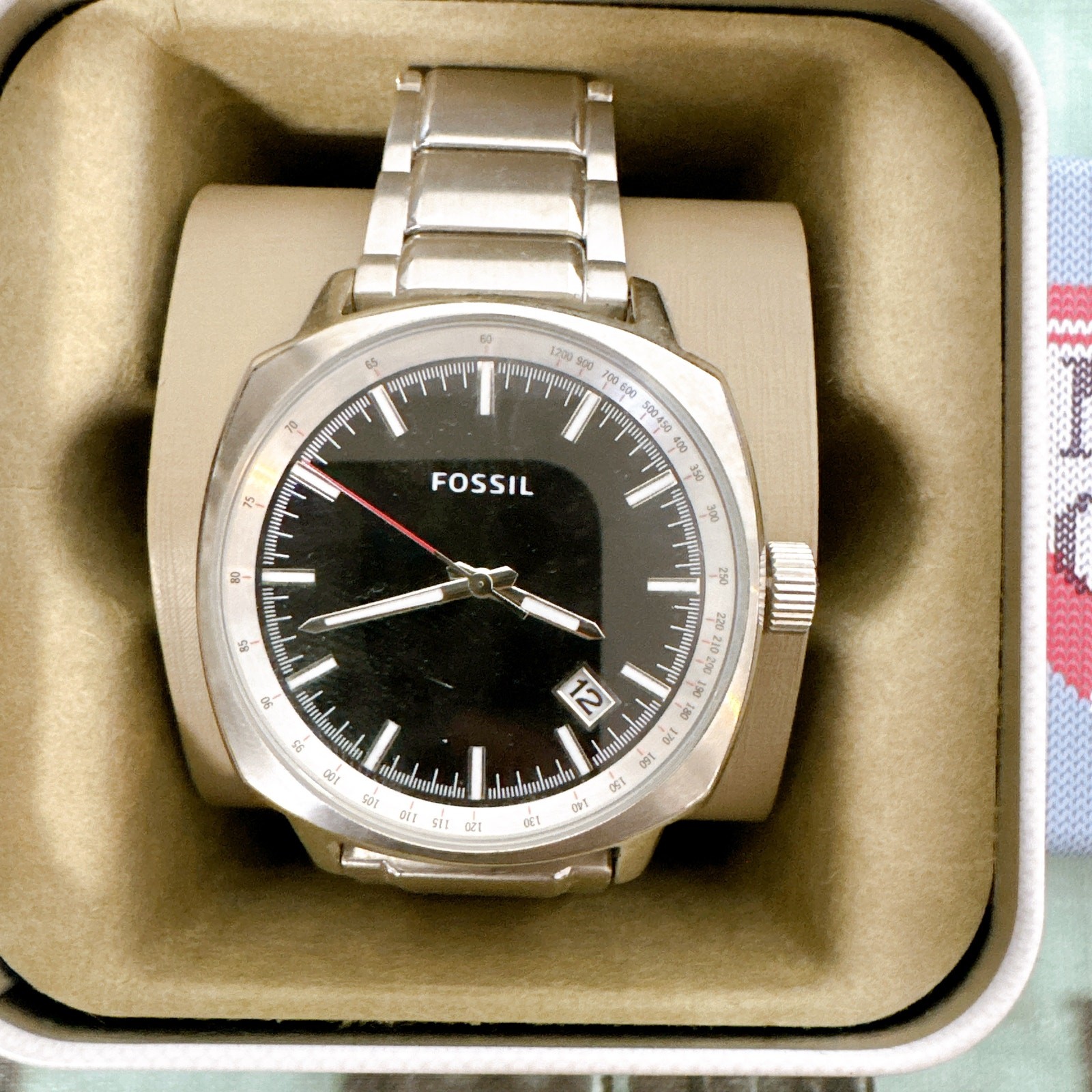 Fossil PR5463 Men’s Watch Silver Tone