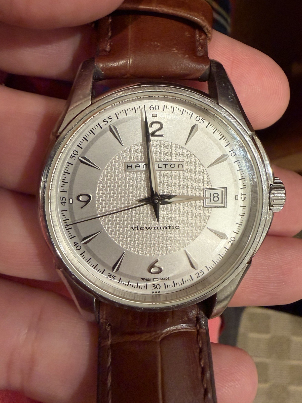 Hamilton Jazzmaster Viewmatic Automatic White Men’s Watch – H325150
