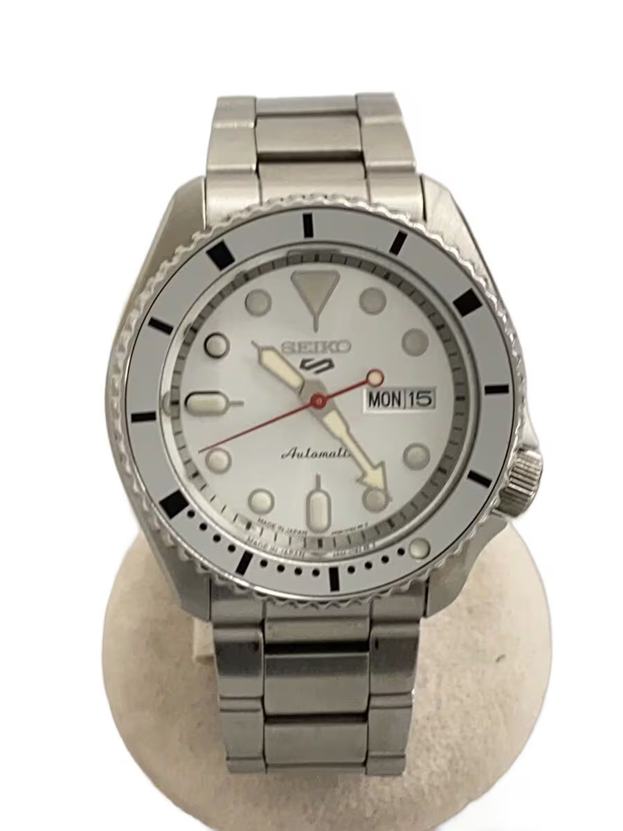 SEIKO Automatic Watch Analog WHT SLV SBSA211