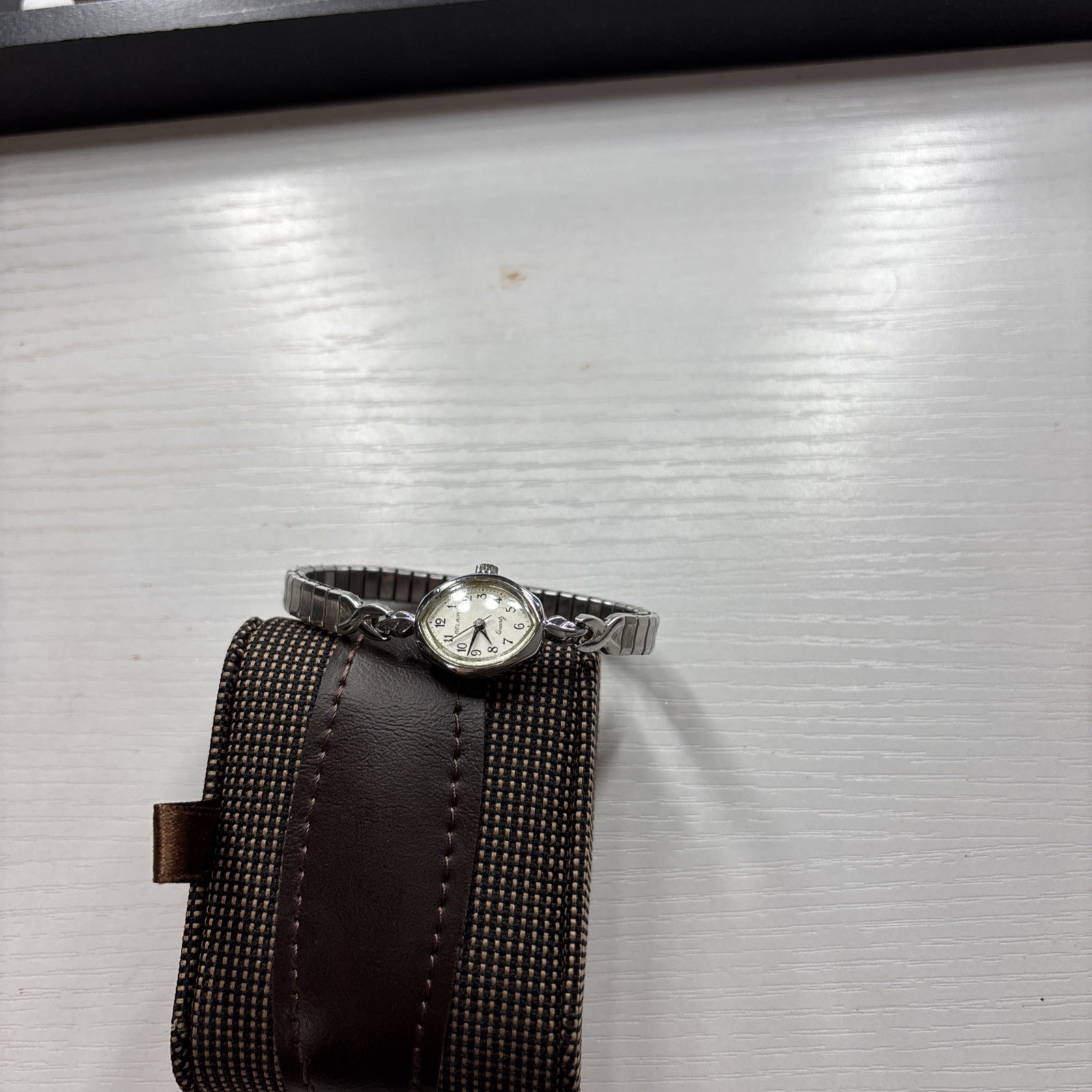 Vintage BELAIR Women’s Silver Tone Quartz Stainless Steel Watch (Needs Battery)