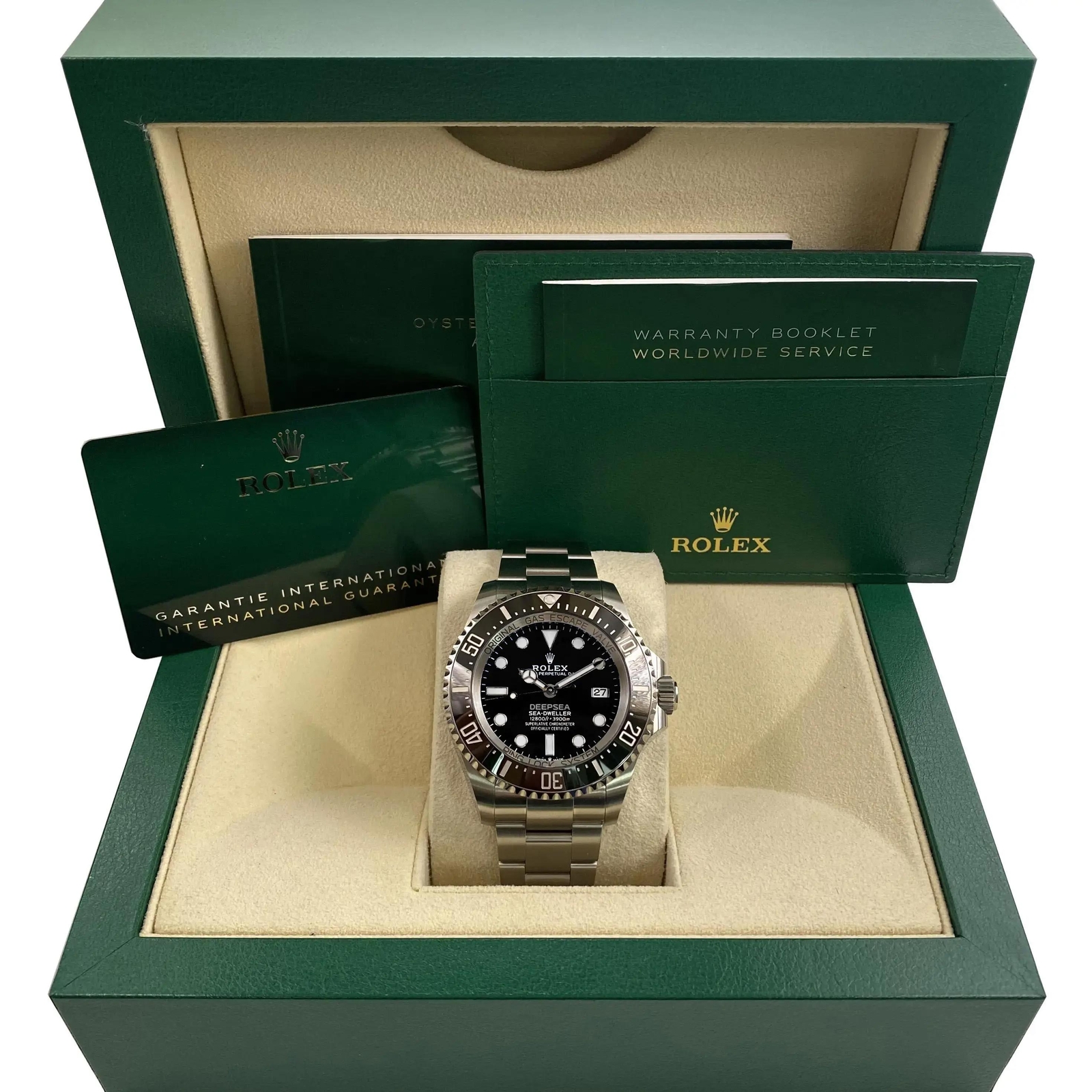 Rolex Sea-Dweller 44mm 136660 Ceramic Steel Black Dial Automatic Watch B&P 2013