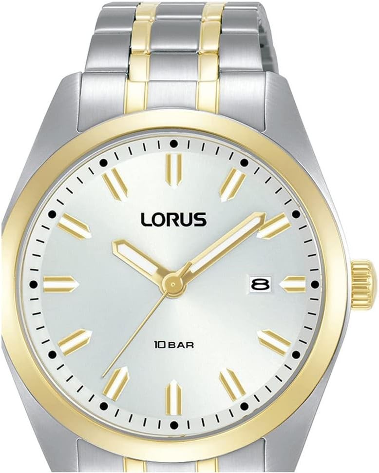 Lorus Men’s Watch with Silver Dial and Two Tone Bracelet RH978PX9