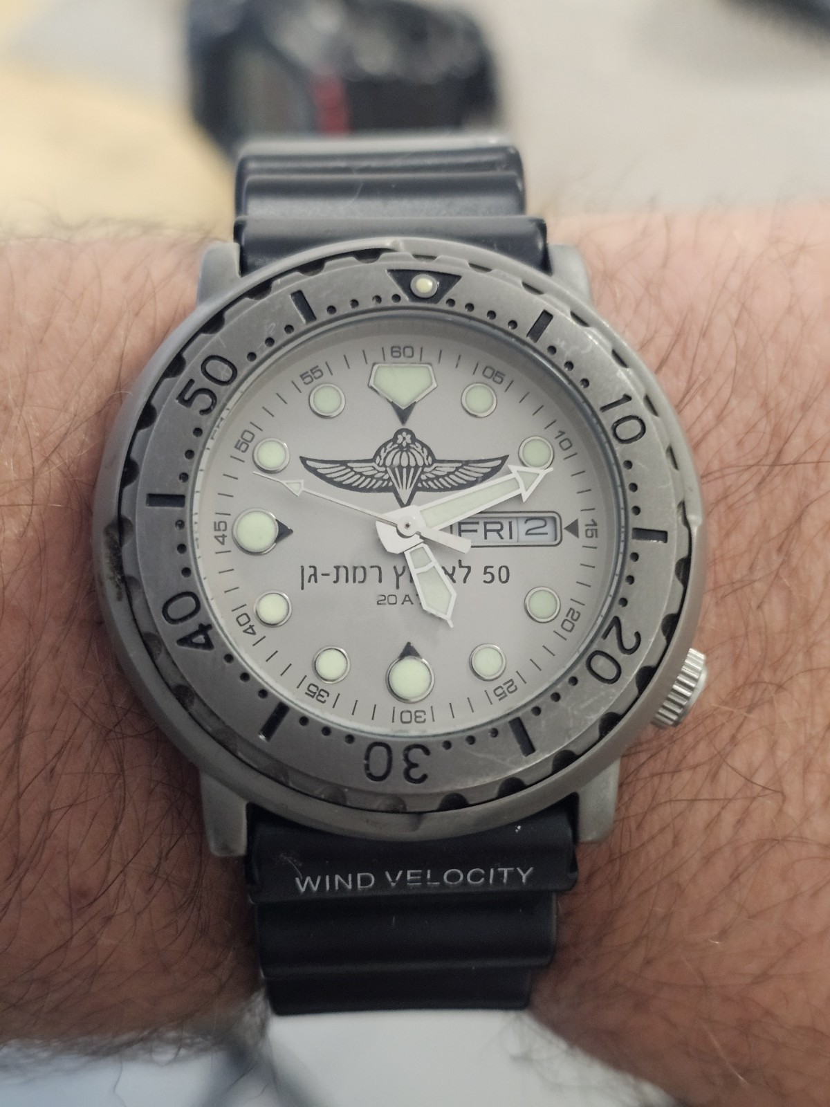 ADI 221 Diver 200M Israel IDF Paratroopers Brigade Quartz Military Watch