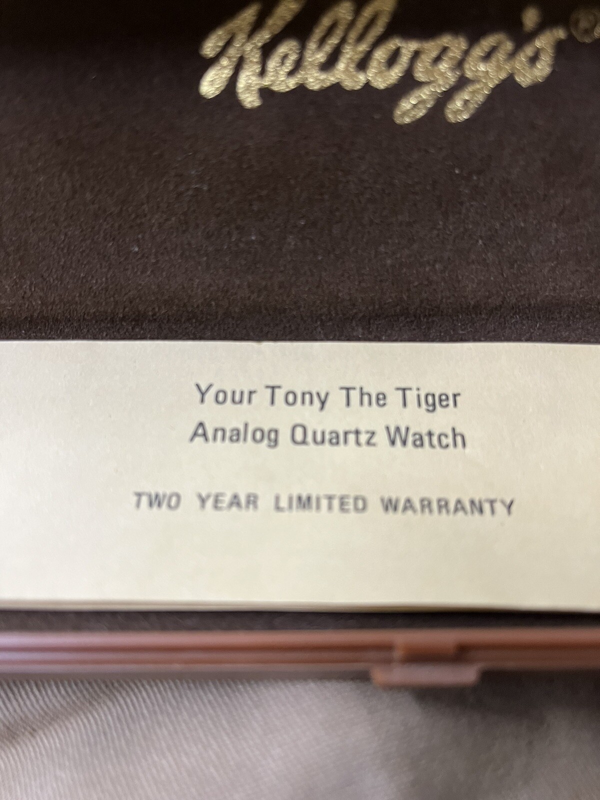 Vintage Kellogg’s Frosted Flakes Tony The Tiger Analog Quartz Watch NOS 1989