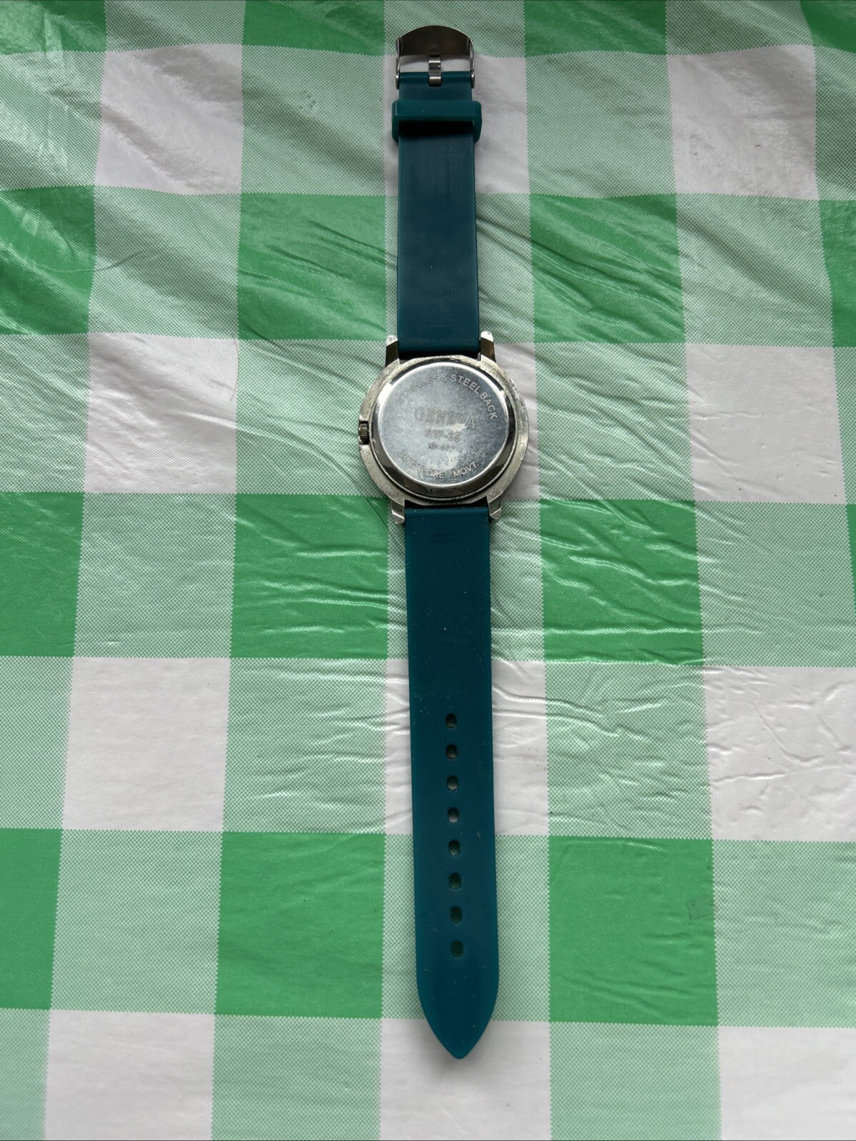Geneva Blue Green Silver Tone Women’s Quartz Watch