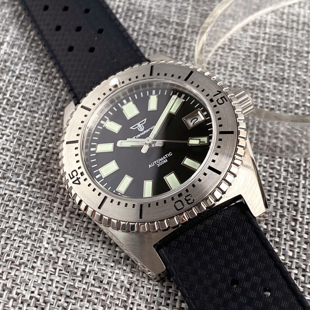 30ATM Tandorio New 40mm Sapphire Glass Date Men NH35/PT5000 Automatic Watch Lume