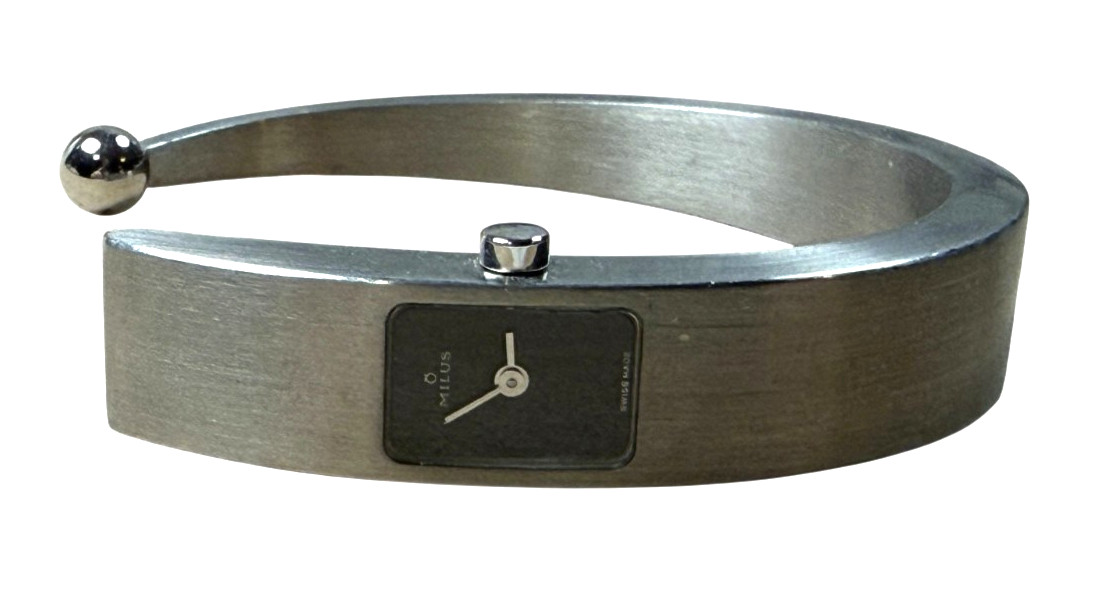 Milus Ellipse Paul Junod 340.099 asymetric bracelet watch