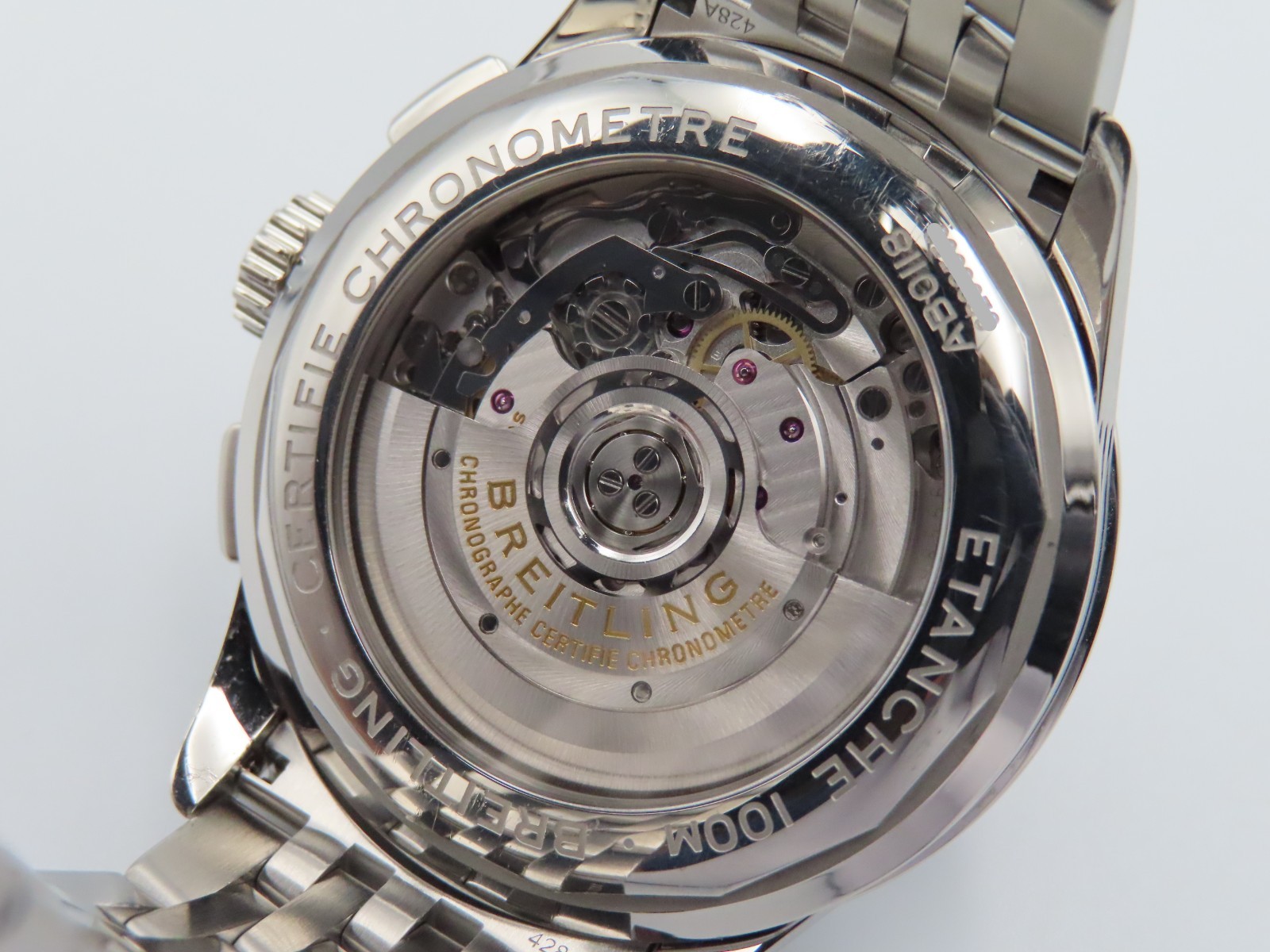 2019 Breitling Premier B01 Chronograph 42mm White Dial Men’s Wristwatch AB0118