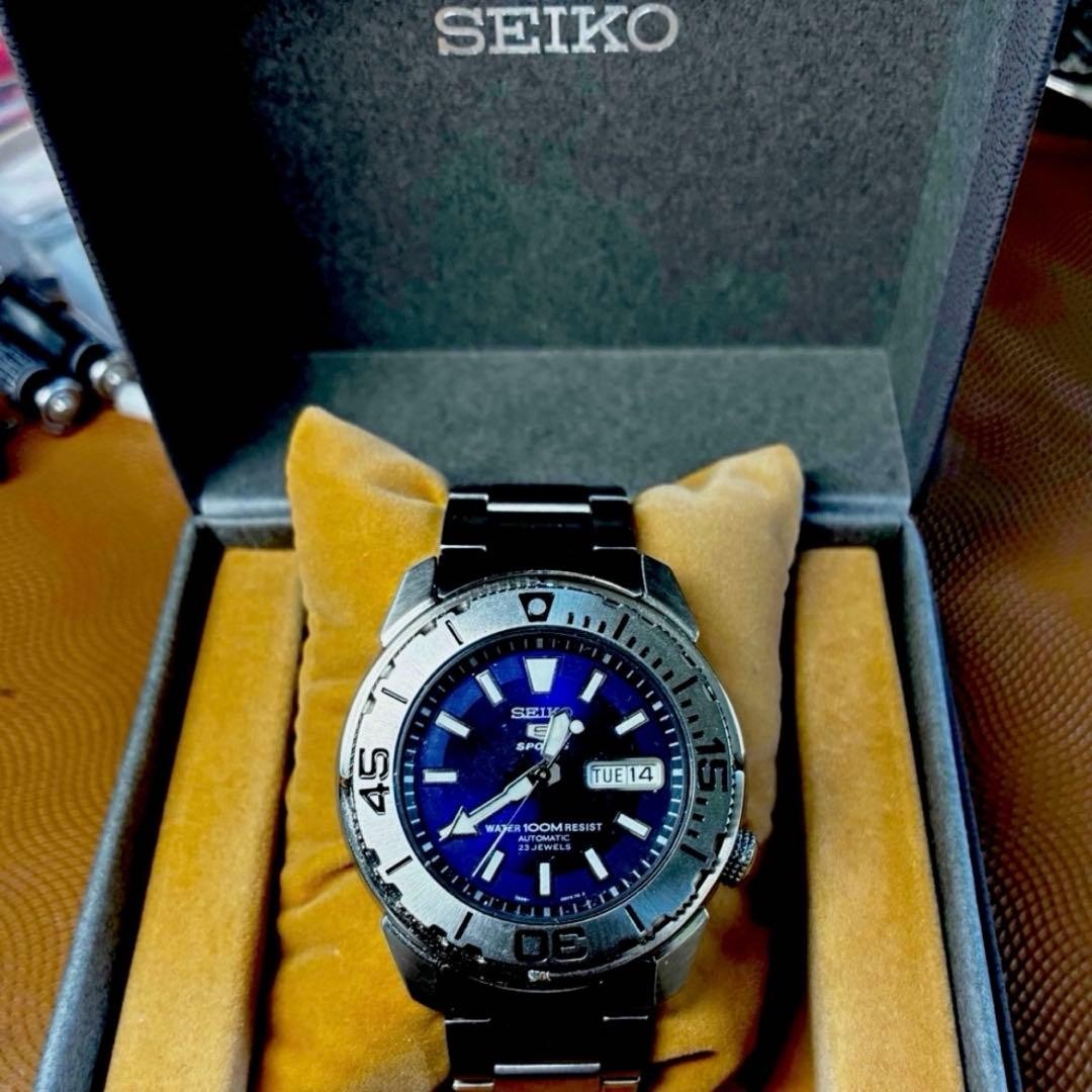 Dead Level Tuna Can SEIKO 5 Sports Automatic Diver 23 Jewels SNZE93k1