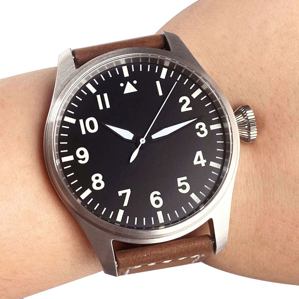 NH35A Automatic Mechanical Pilot Men’s Watch 43mm Sapphire Crystal Waterproof
