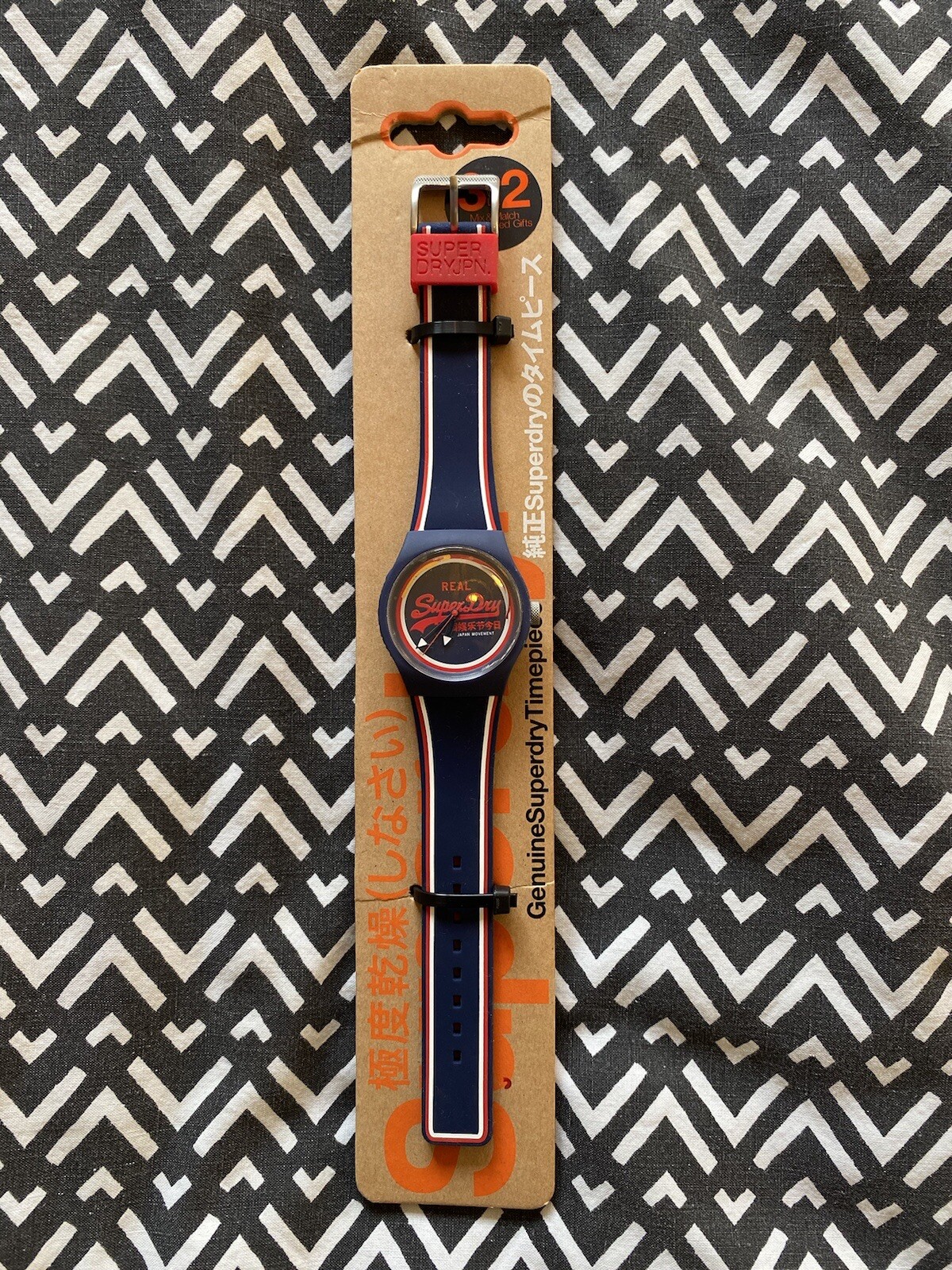 Superdry Urban Unisex Wrist Watch SYG198UR Navy Blue Defect As Shown In Picture